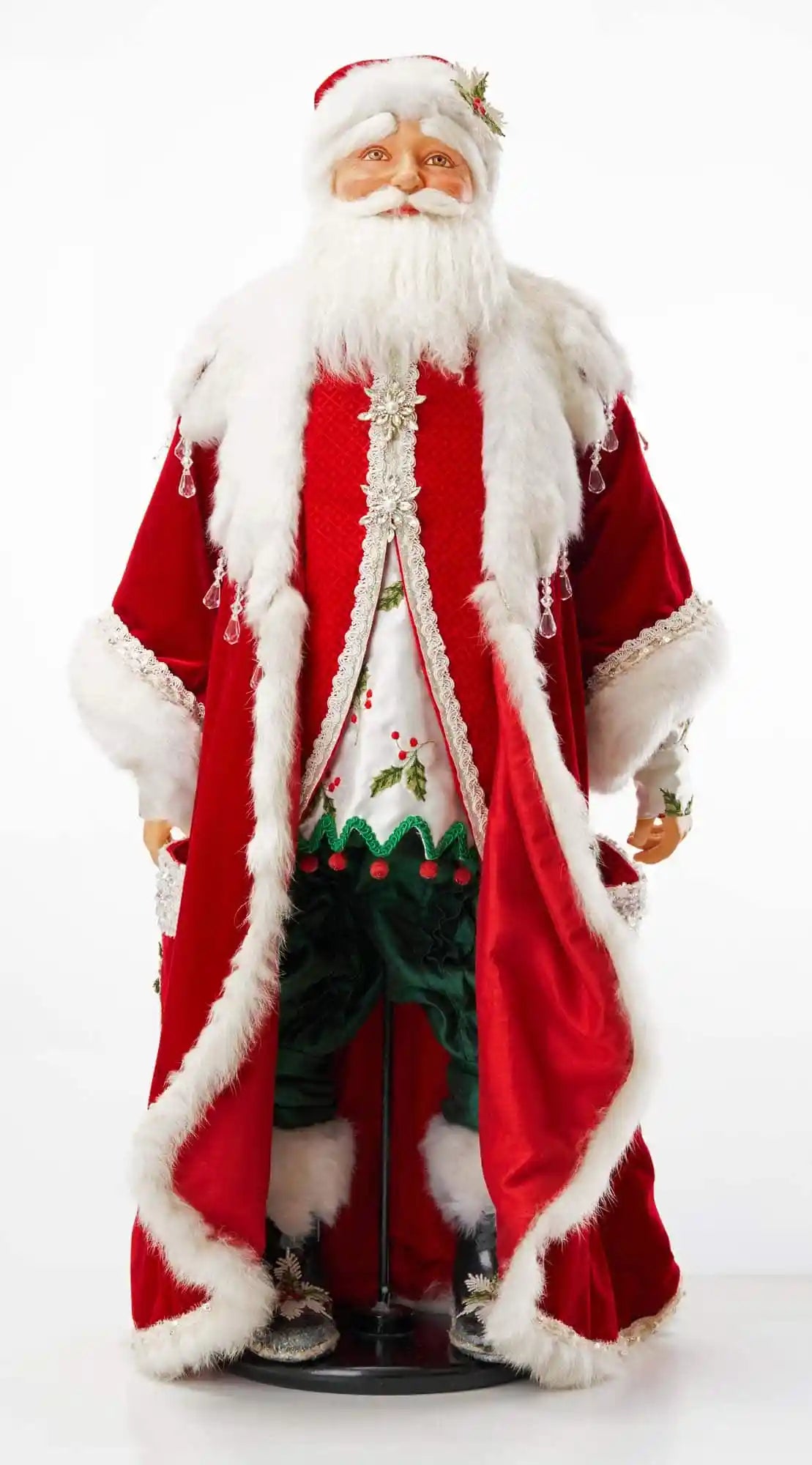 Katherine's Collection Snow Day Santa Doll 32-Inch