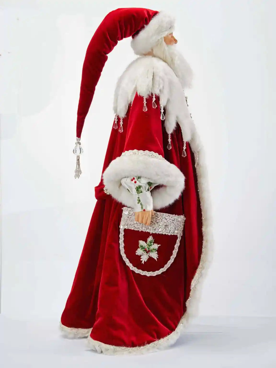 Katherine's Collection Snow Day Santa Doll 32-Inch