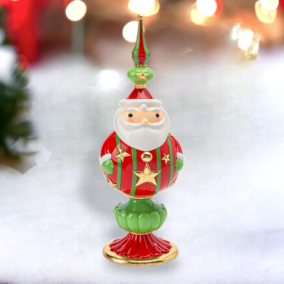 December Diamonds 13" Santa Finial