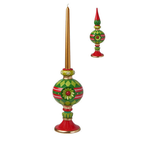 December Diamonds Retro Ornament Sphere Candle Holder