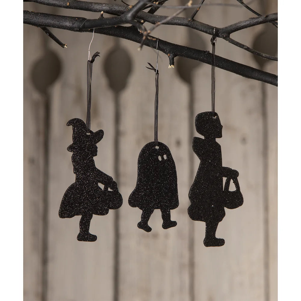 Bethany Lowe Trick or Treat Children Silhoutte Set/3