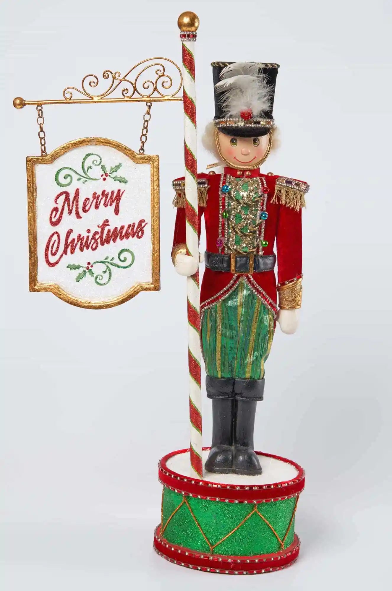 Katherine's Collection Toyland Nutcracker with Sign