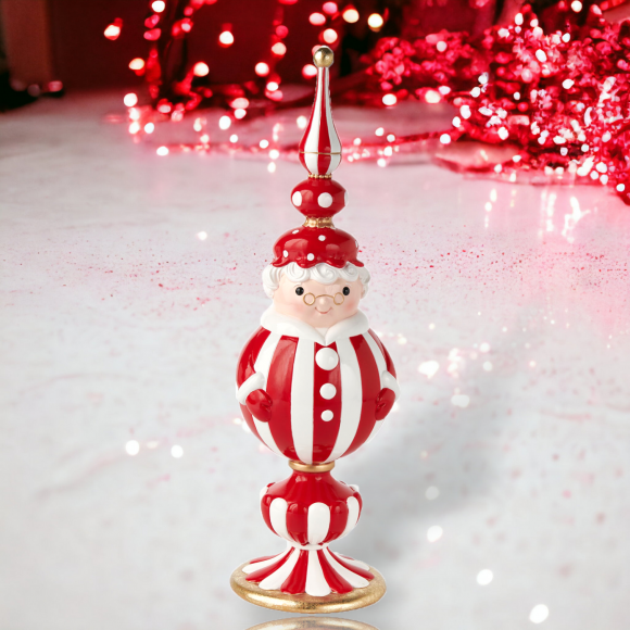 December Diamonds Peppermint Mrs Claus Orb