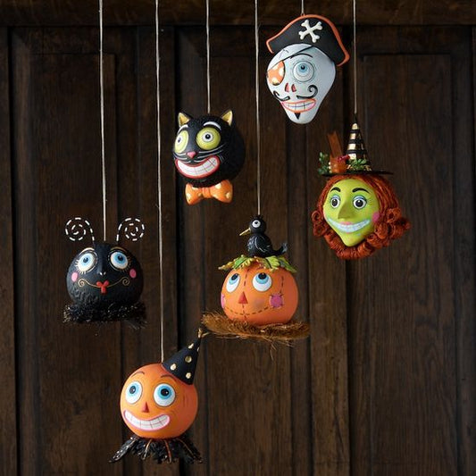 Glitterville Spooky Kook Ornament Set/6