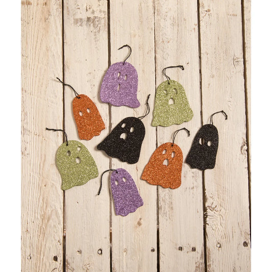 Bethany Lowe Ghostie Boo's Ornaments Set/8