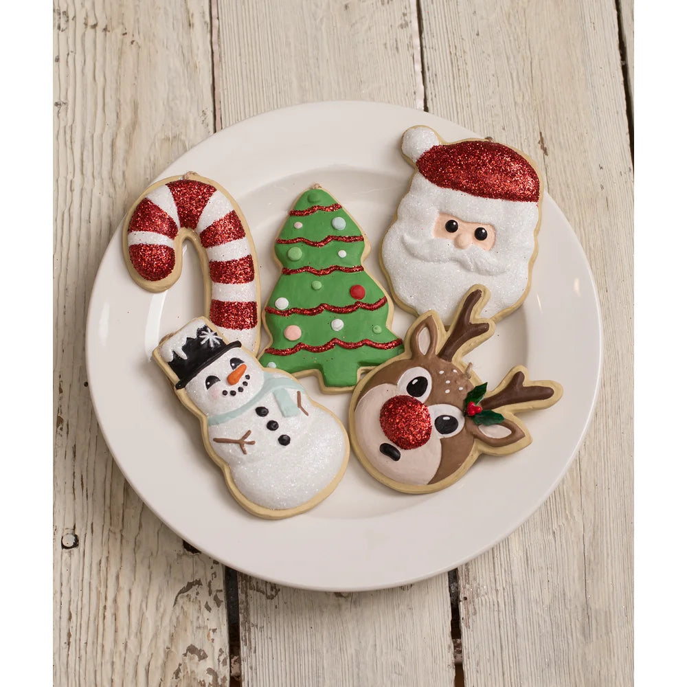 Bethany Lowe Sweet Tidings Christmas Cookie Ornaments Set/5