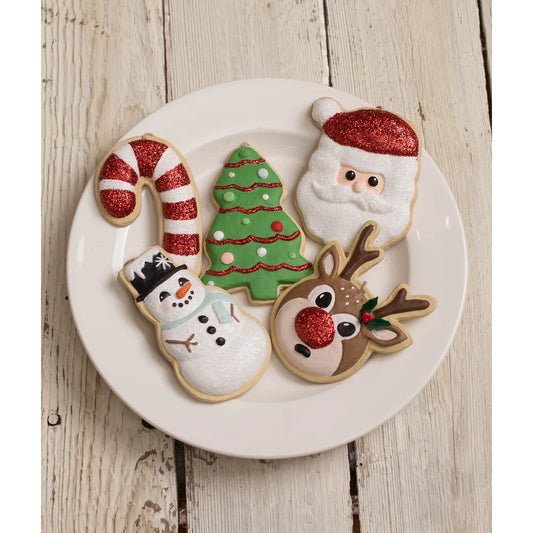 Bethany Lowe Sweet Tidings Christmas Cookie Ornaments Set/5